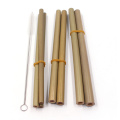 Natural reusable eco-friendly custom logo drinking bamboo straws with best quality